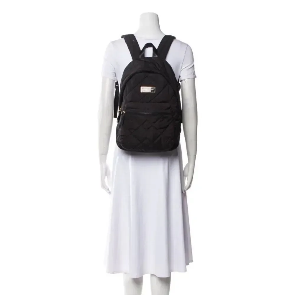 marc jacobs Authentic Solid Black nylon quilted backpack